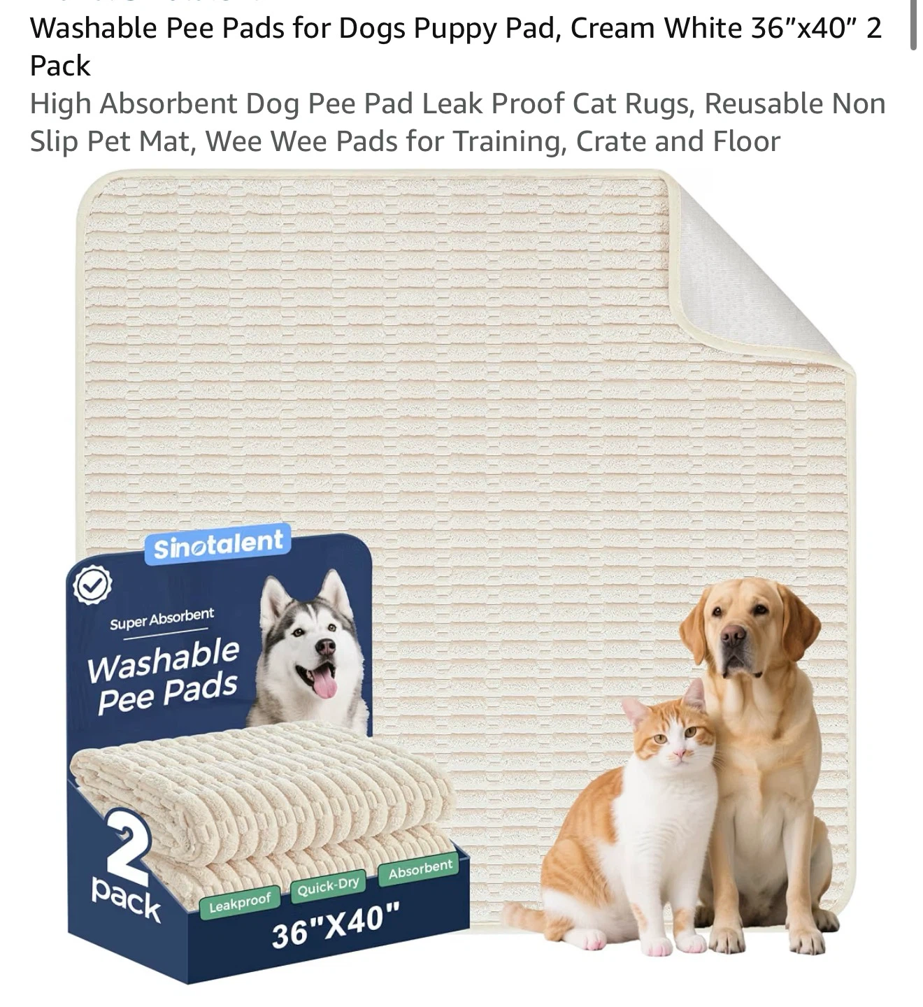 Washable Pee Pads - photo 2