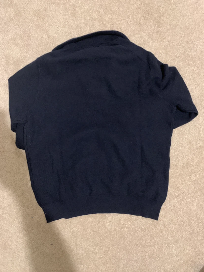 Polo Ralph Lauren Navy 1/4 Zip Sweater Size L/G - photo 3