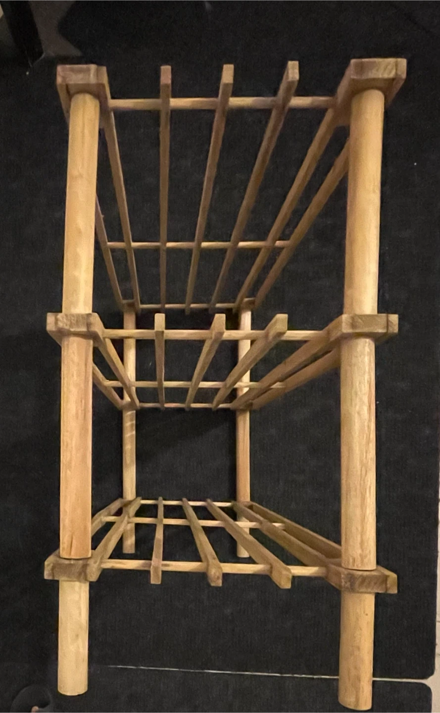 Wooden 3-Tier Storage Shelf - photo 2