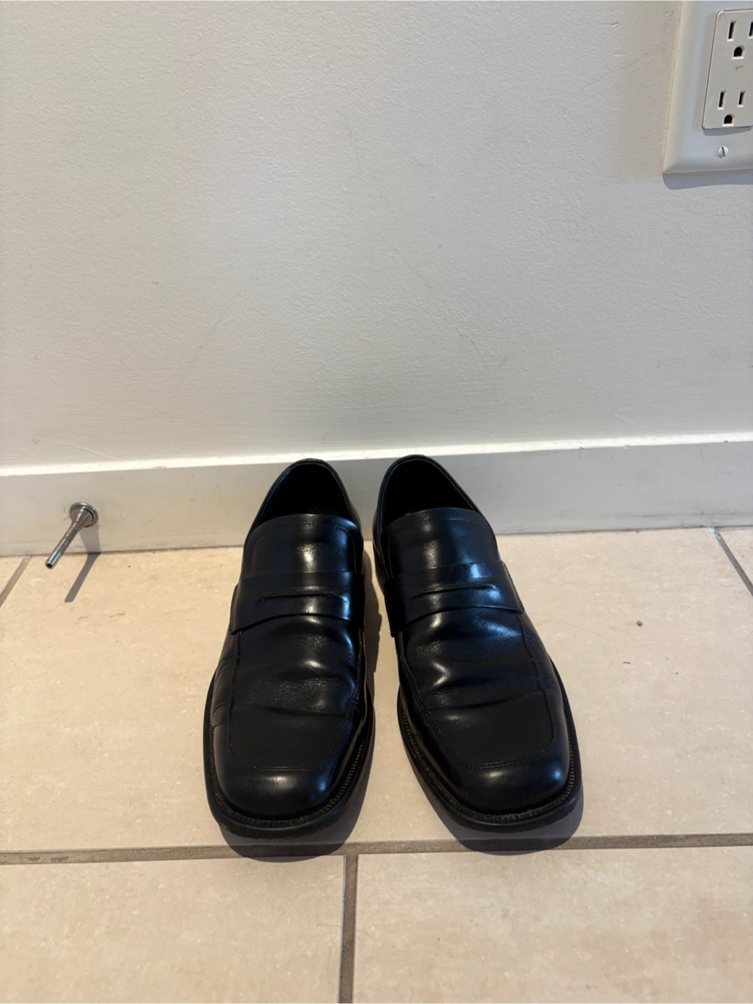 Browns Couture Black Leather Loafers - Size 42