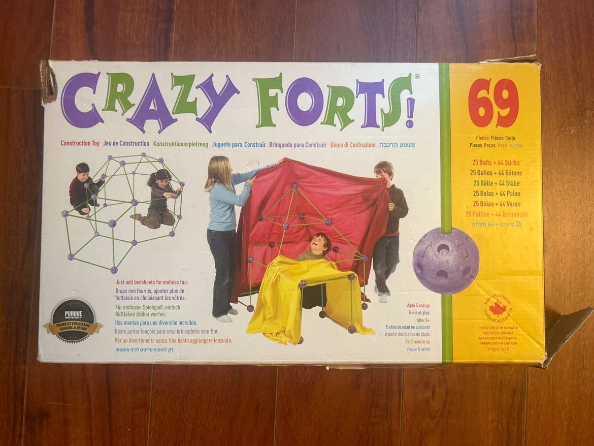 Crazy Forts! Construction Toy - 69 Pieces