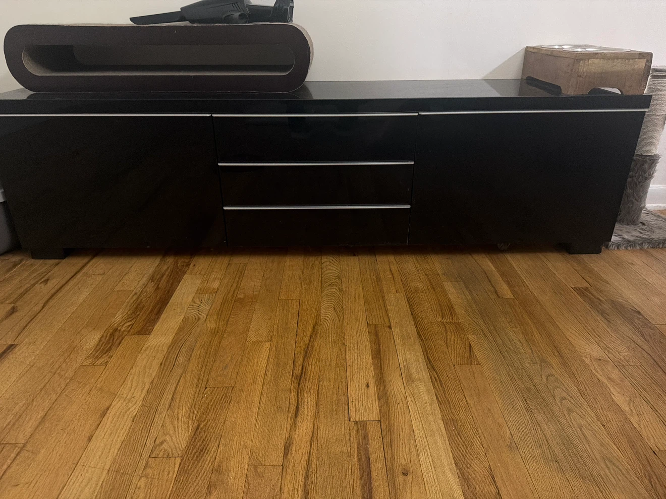 Black Modern Sideboard Media Console