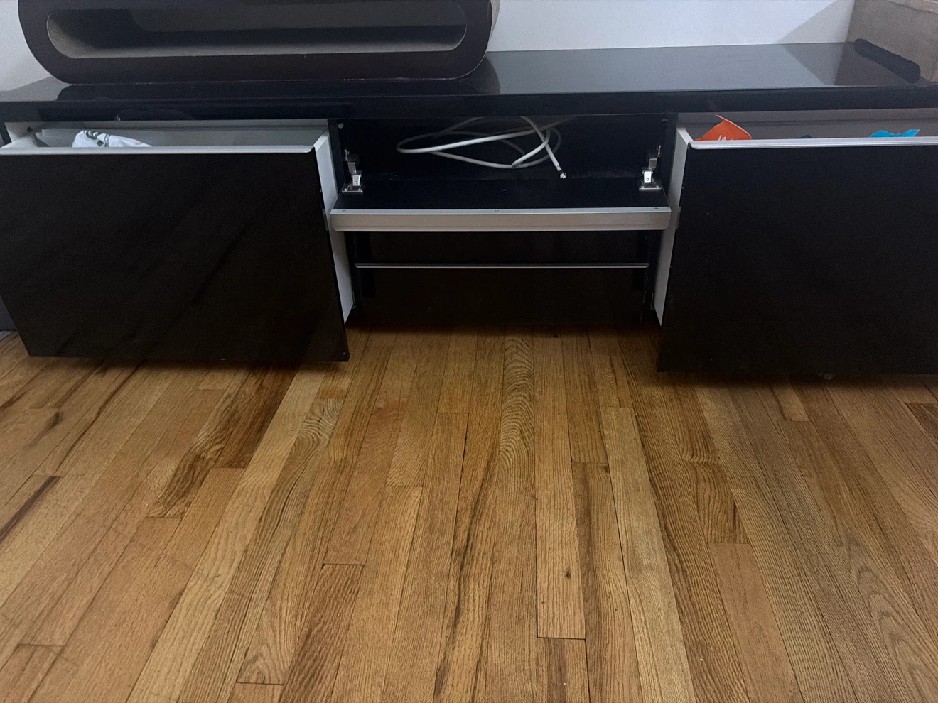 Black Modern Sideboard Media Console - photo 2