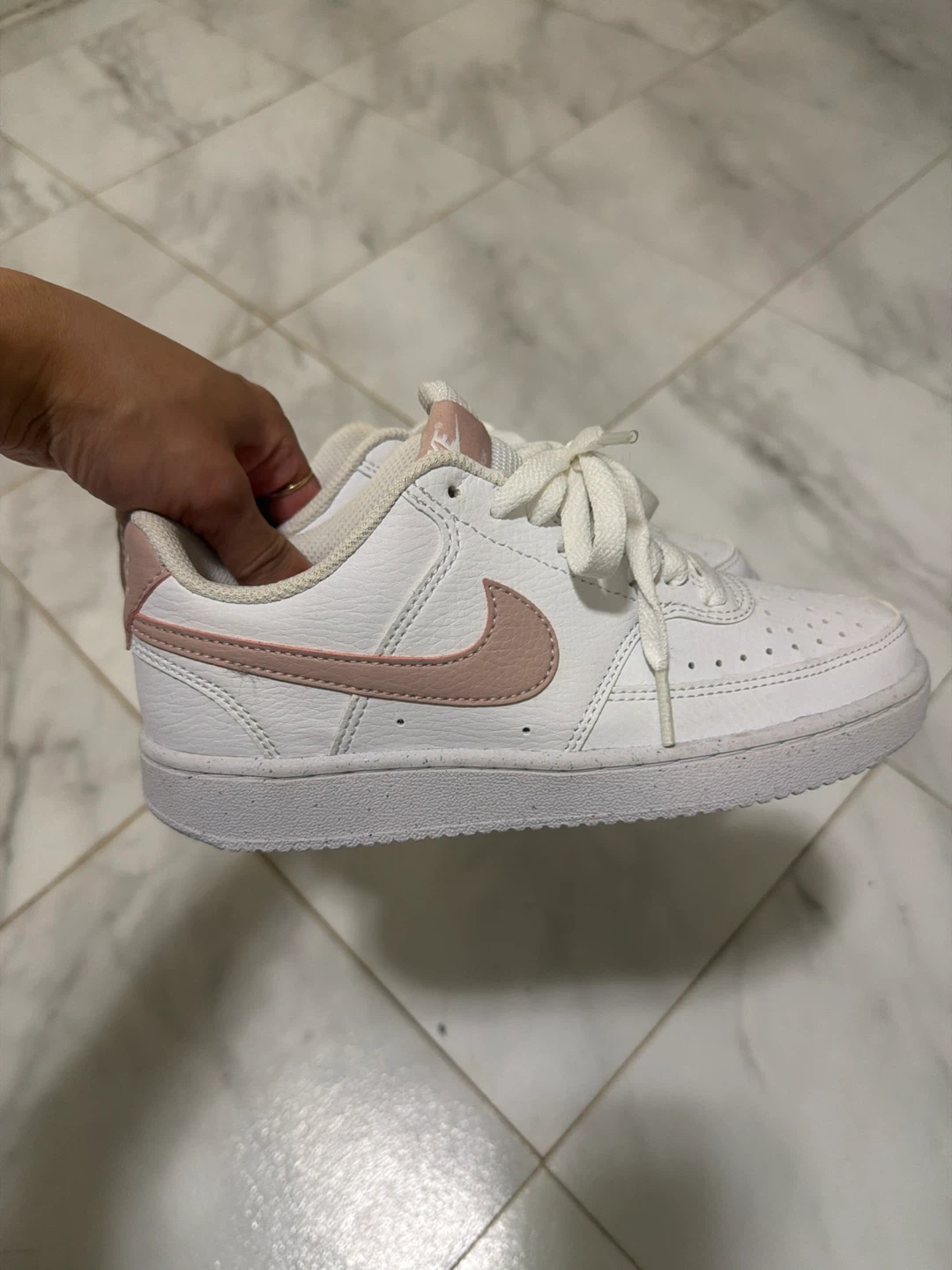 Nike Women's Court Vision Low White/Pink Sneakers - photo 2