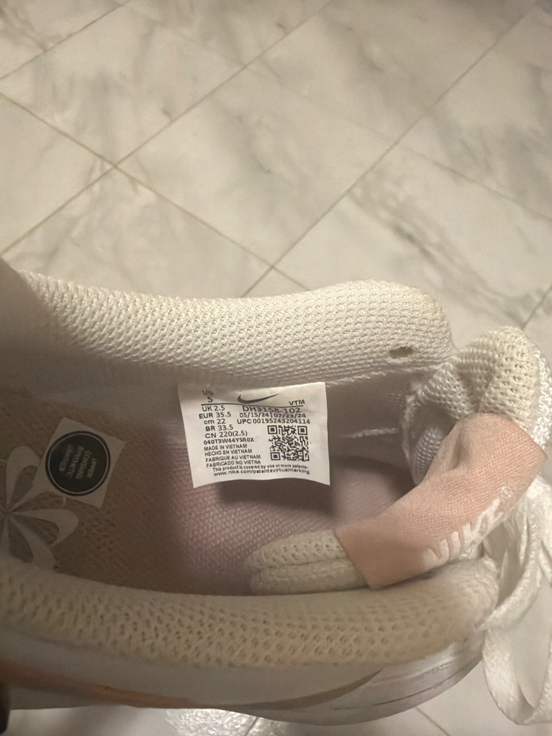 Nike Women's Court Vision Low White/Pink Sneakers - photo 4