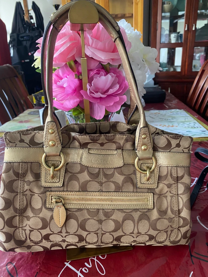 Coach Monogram Shoulder Bag