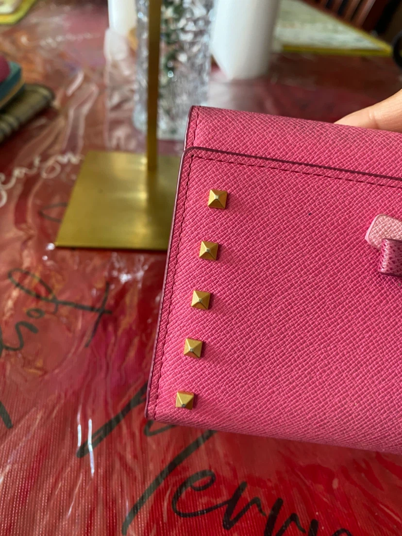 MCM Pink Studded Wallet - photo 5