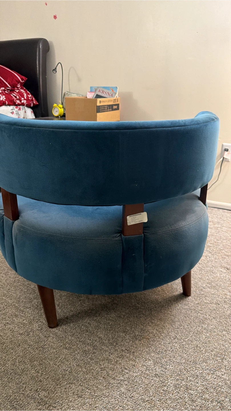 Teal Velvet Accent Chair
