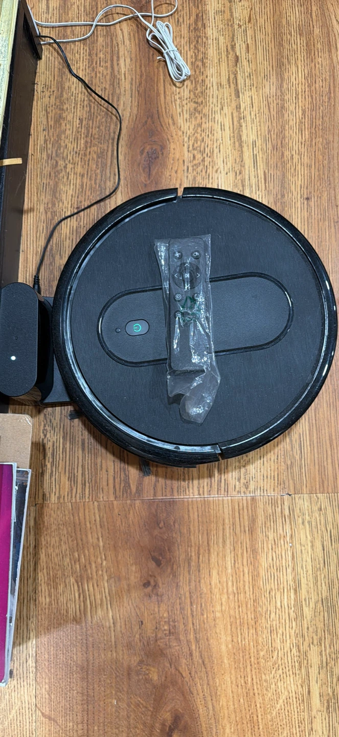 Black Robot Vacuum with Remote