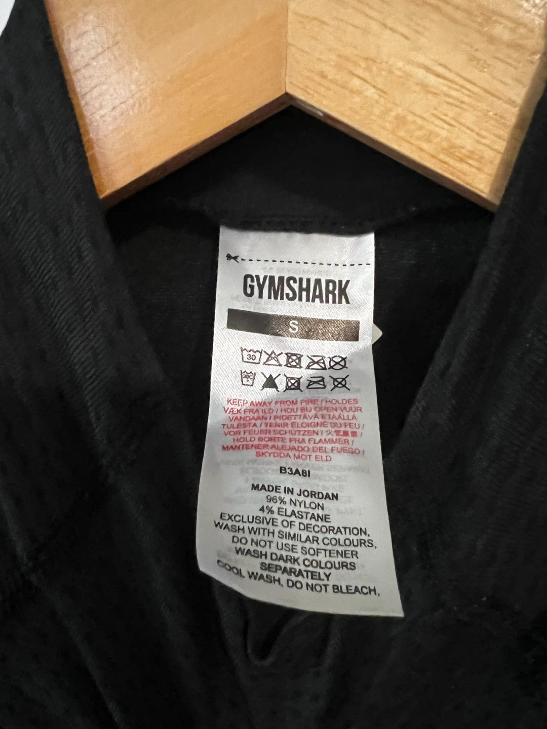 Gymshark Black Cropped Long Sleeve Top Size S - photo 4