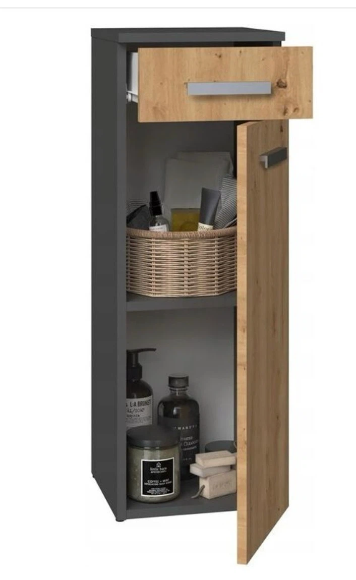Tall Bathroom Storage Cabinet with Drawer and Door - photo 3