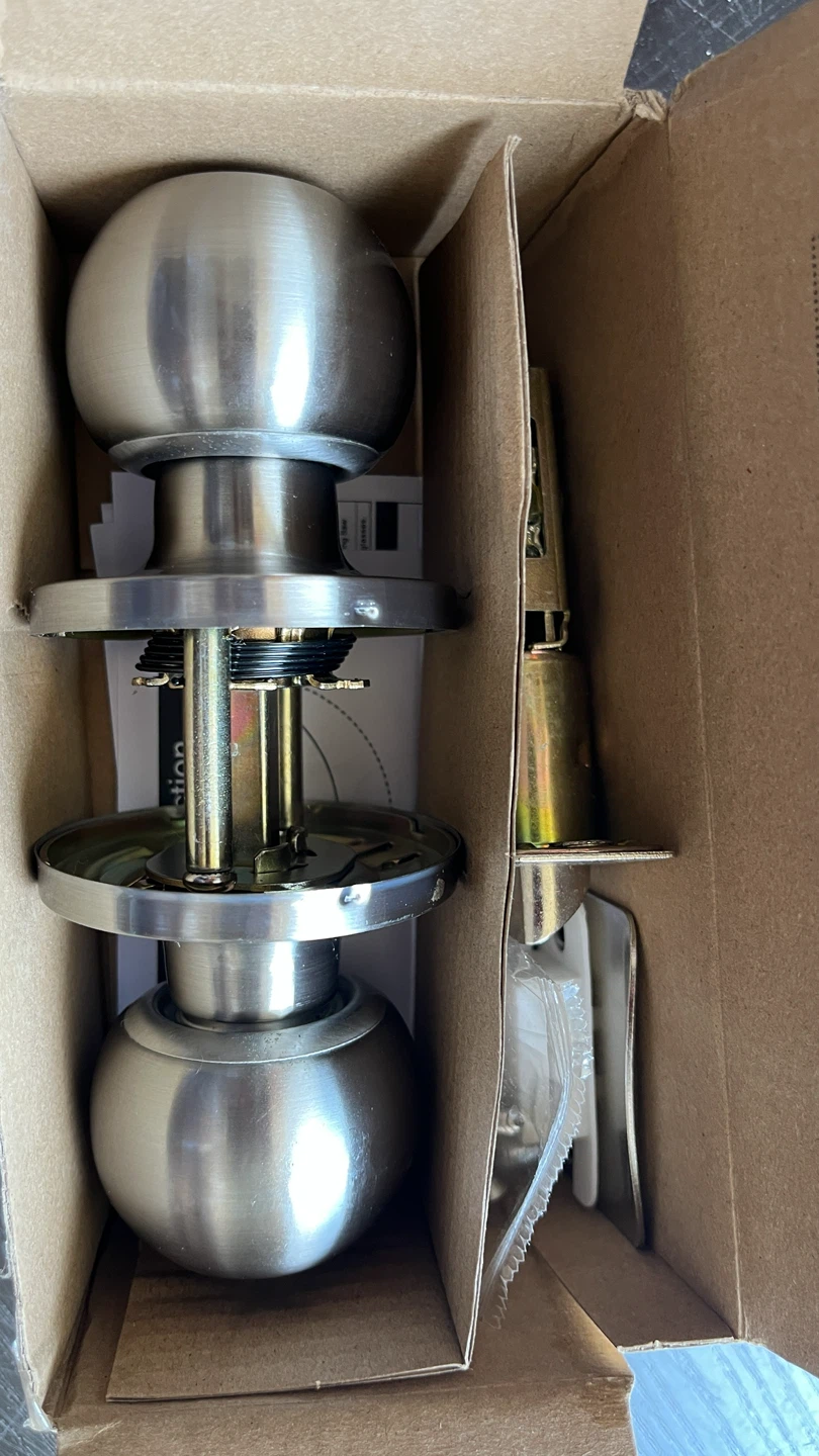 Brushed Nickel Dummy Door Knob Set