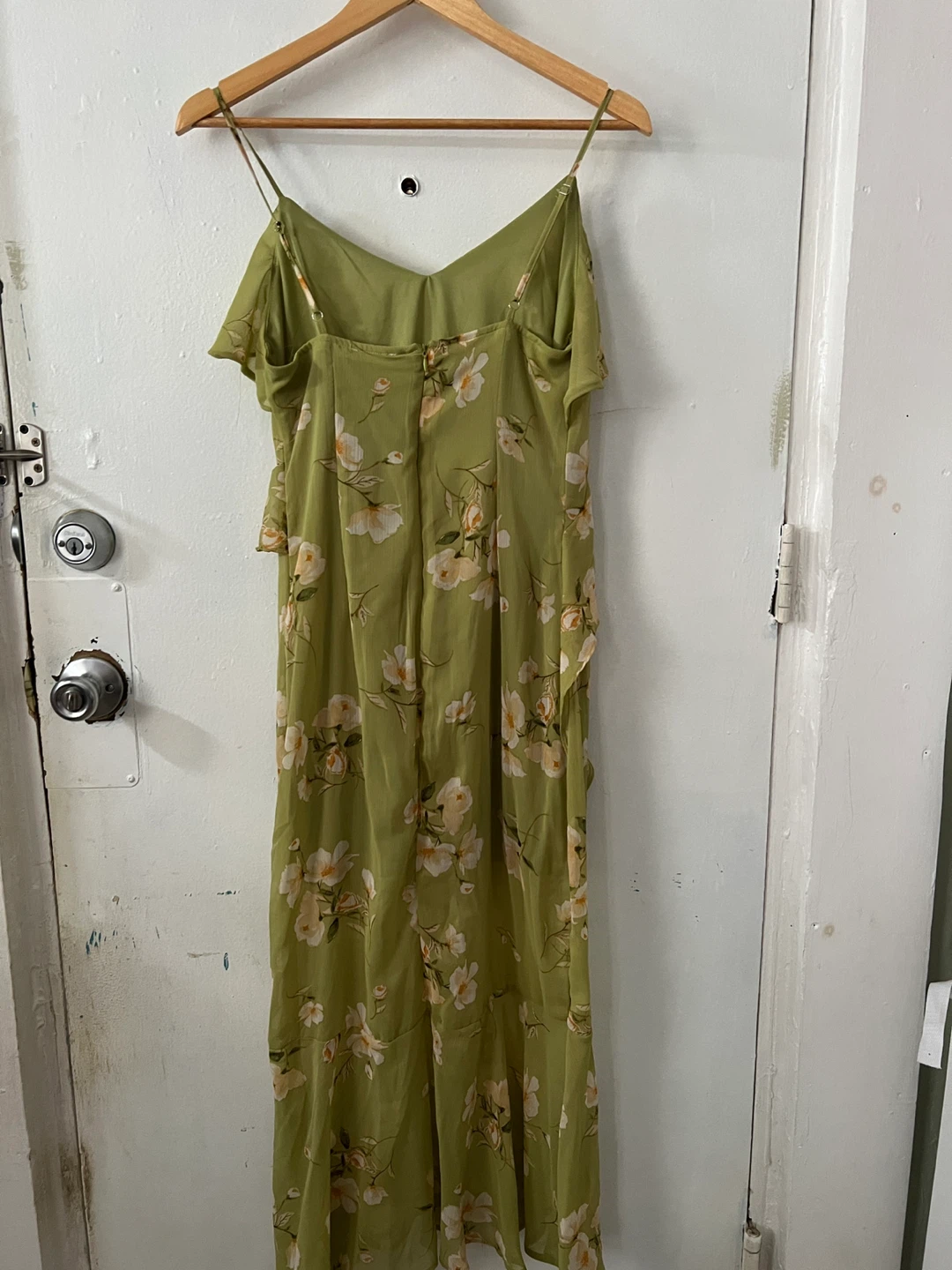 Green Floral Ruffle Maxi Dress and STRIPED LOFT DRESS Small - photo 5