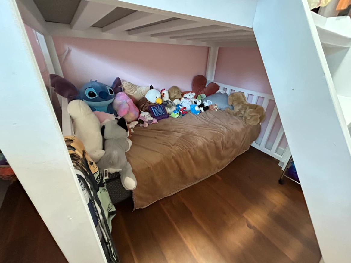 Double House Bunk Bed and Desk - photo 3