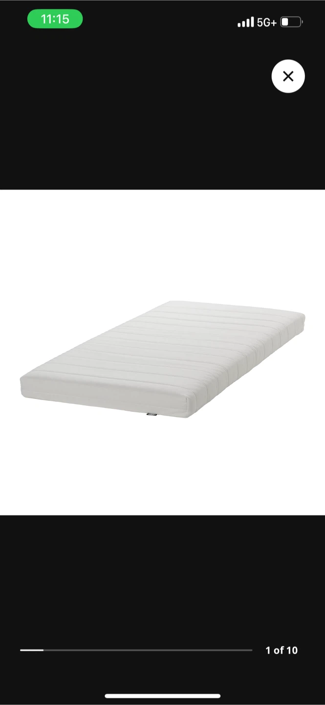 IKEA ASVANG Twin Foam Mattress