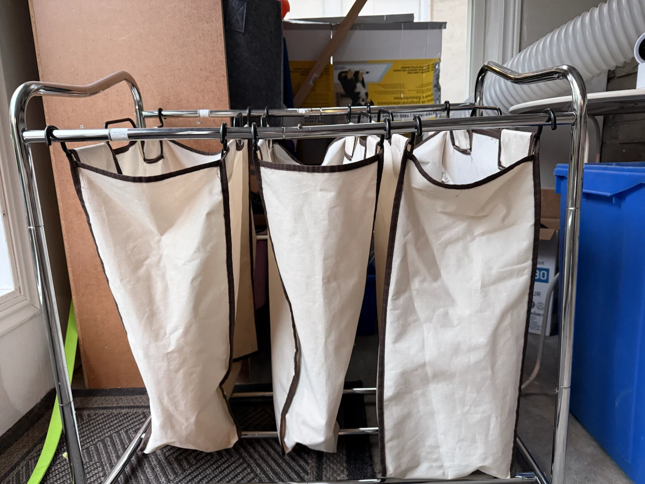 3-Section Laundry Sorter Hamper