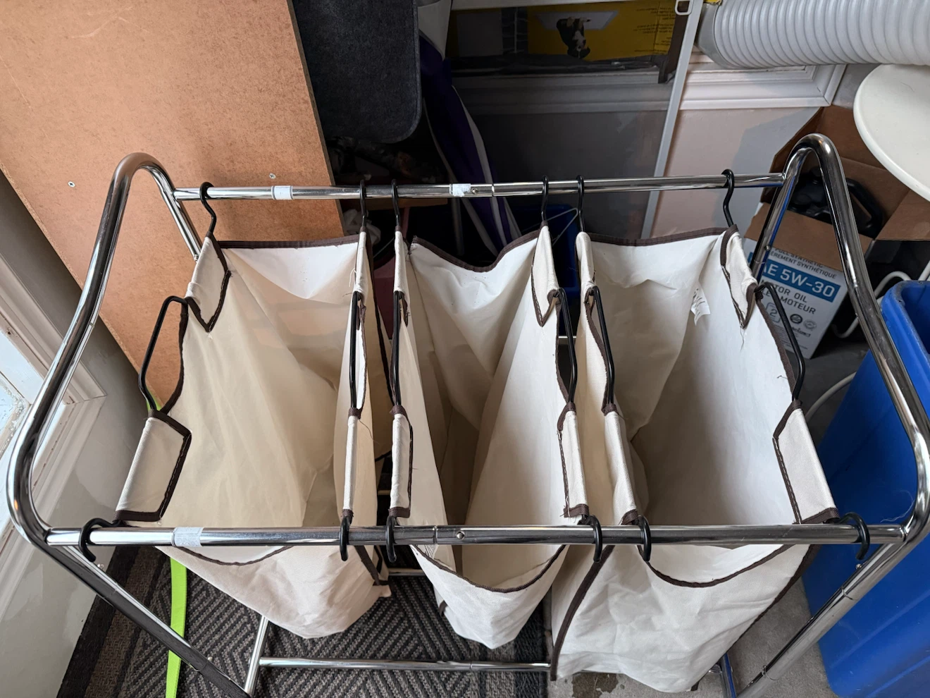 3-Section Laundry Sorter Hamper - photo 2