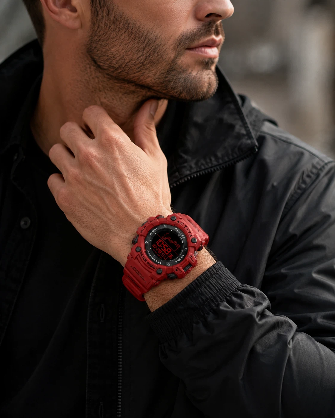 Activa X Invicta Summit 50mm Red Digital Sport Watch - photo 2