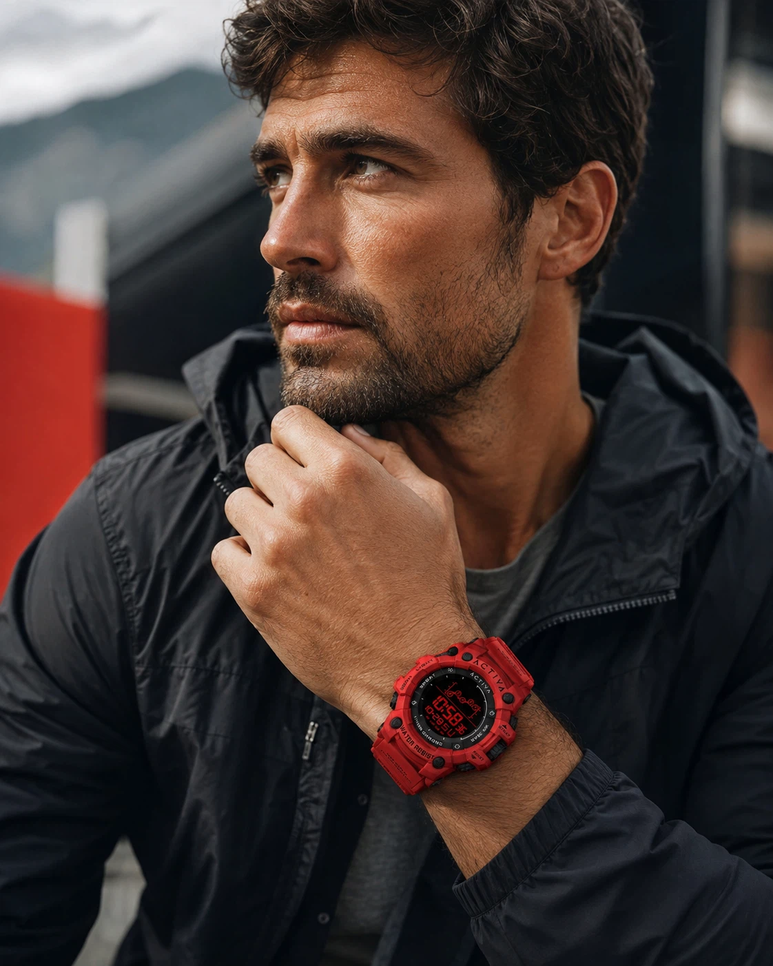 Activa X Invicta Summit 50mm Red Digital Sport Watch - photo 3