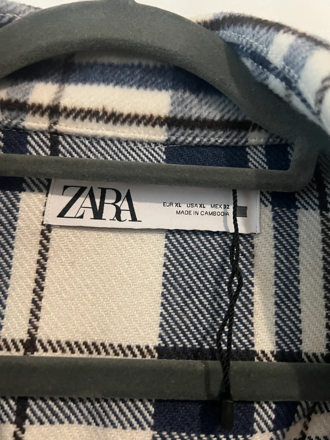 ZARA Plaid Shirt Jacket - XL