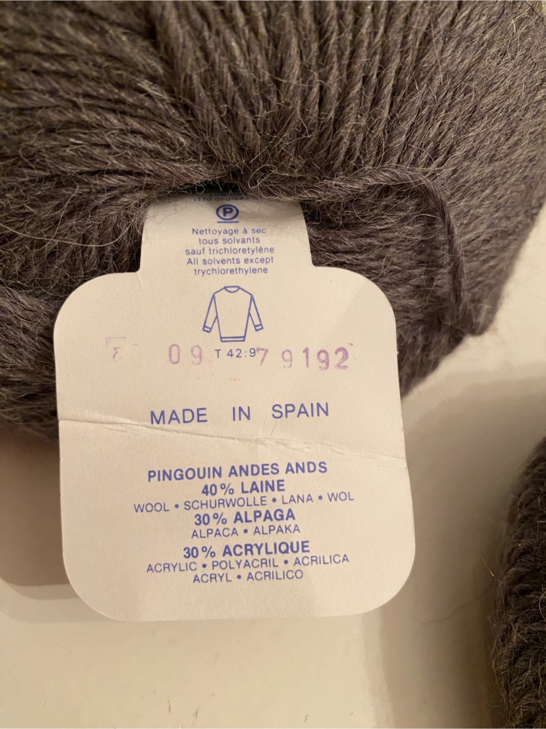 Pingouin Andes Two Yarns - Grey (Wool/Alpaca) - photo 2