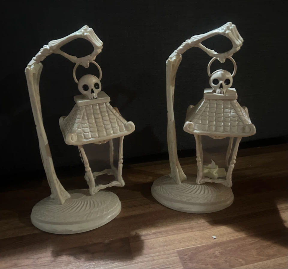 Halloween Skeleton Lanterns (Set of 2)
