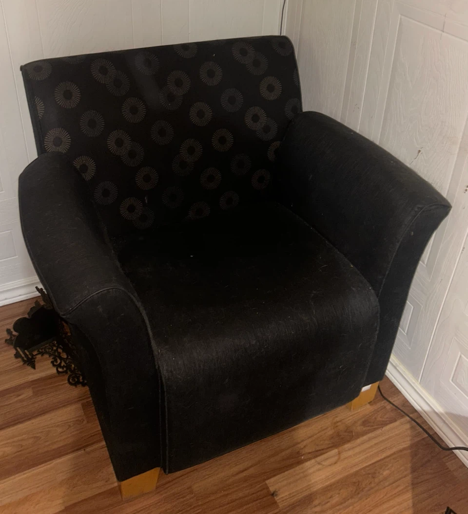 Dark Blue Accent Armchair