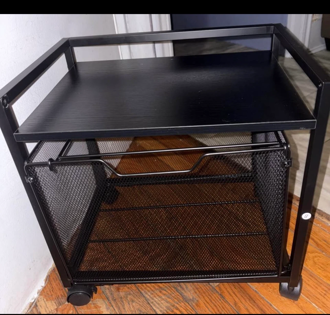 Black 2-Tier filing Rolling Cart - photo 2