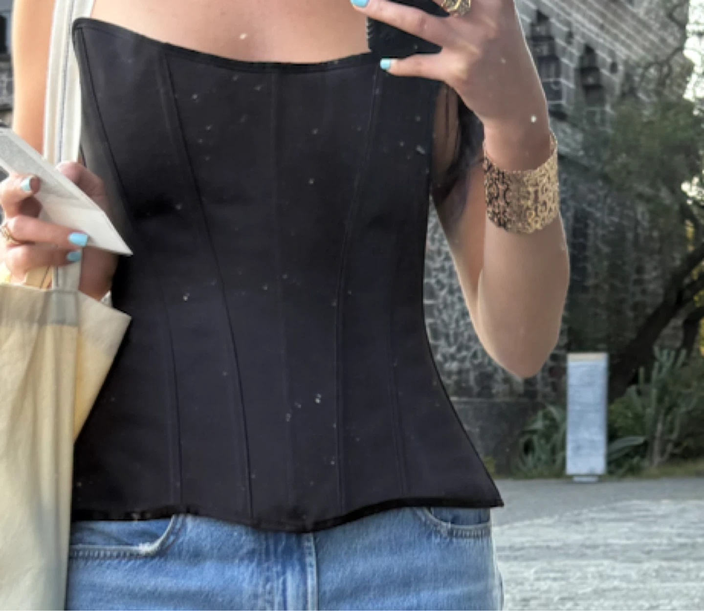 Perfect Corset NYC Black Satin Corset - Size S