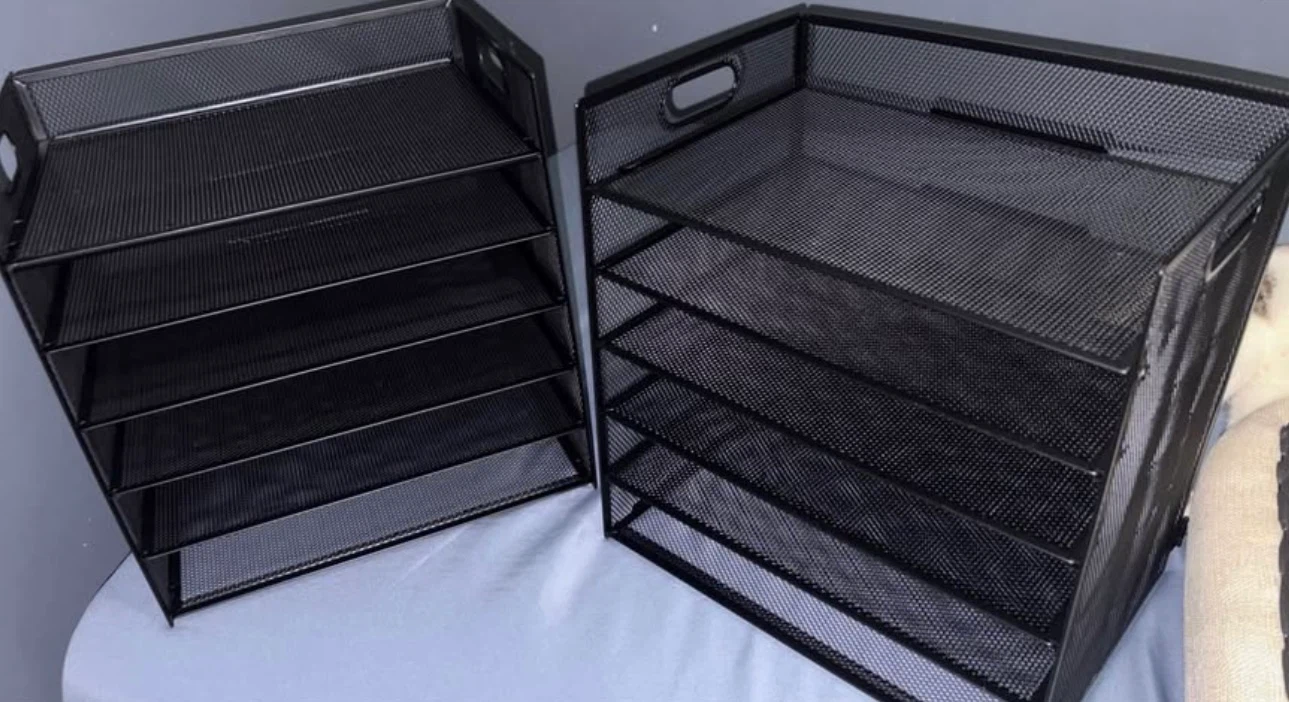 Black Desk Organizers - Set of 2