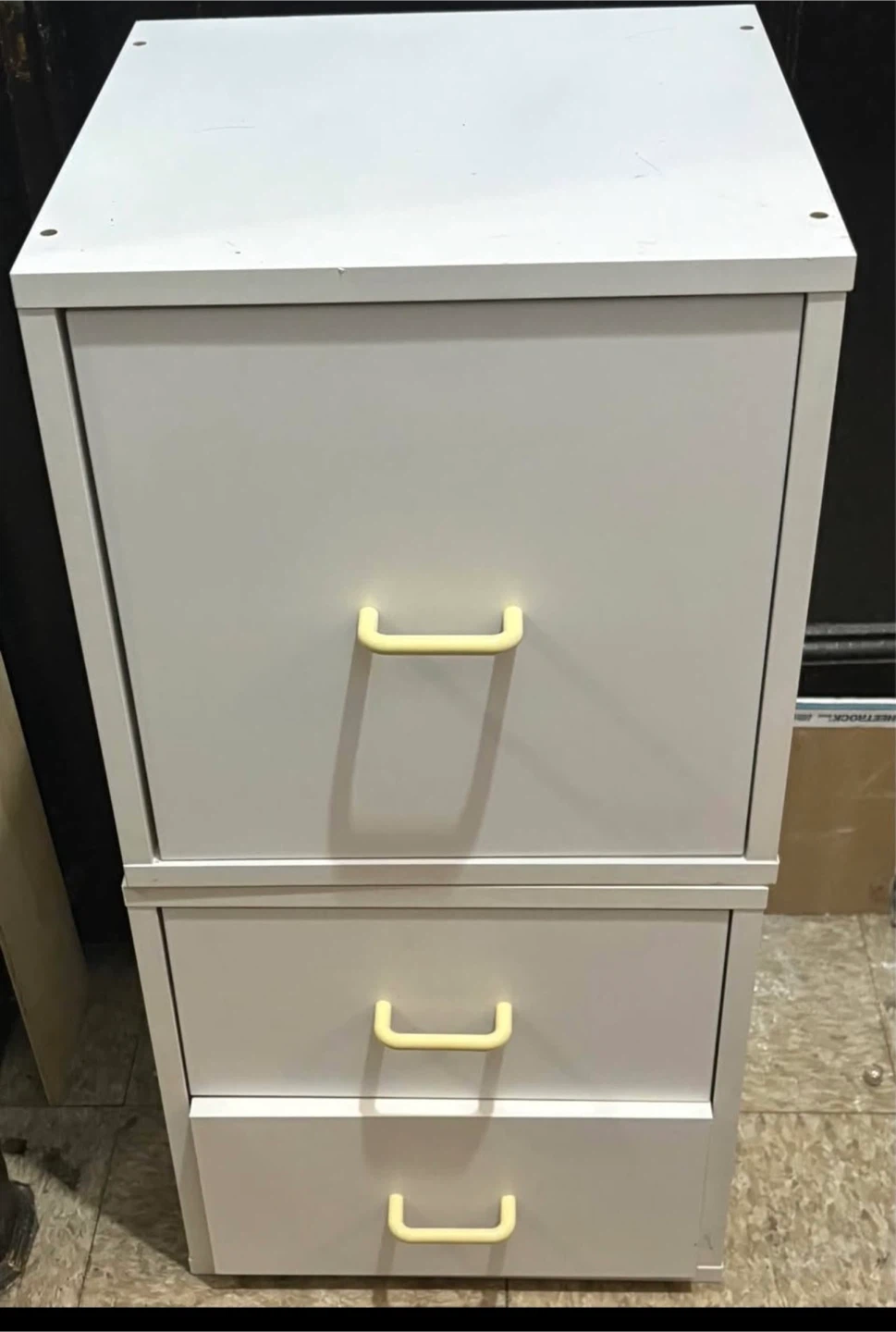 2-Drawer white Filing Cabinet