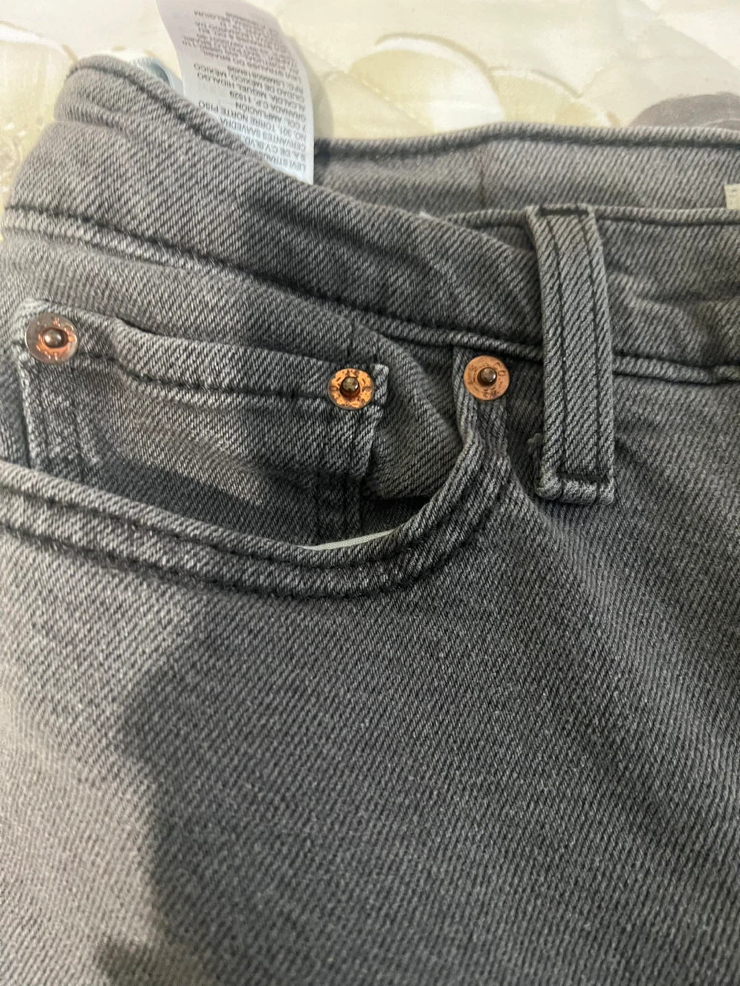 Levi's Wedgie Straight Jeans - Gray - Size 27 - photo 4