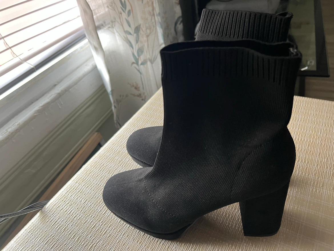 Black Sock Ankle Boots - photo 4