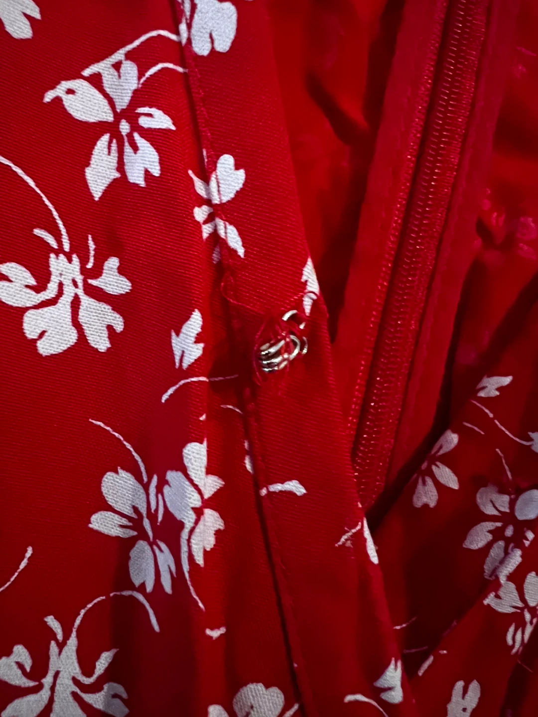 J.Crew Mercantile Red Floral Wrap Dress Size 4 - photo 5