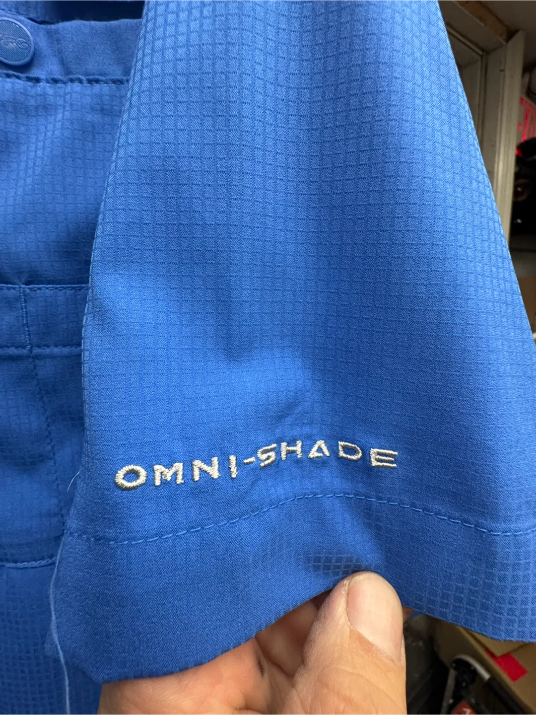 Columbia PFG Omni-Shade Blue Short Sleeve Shirt - photo 3