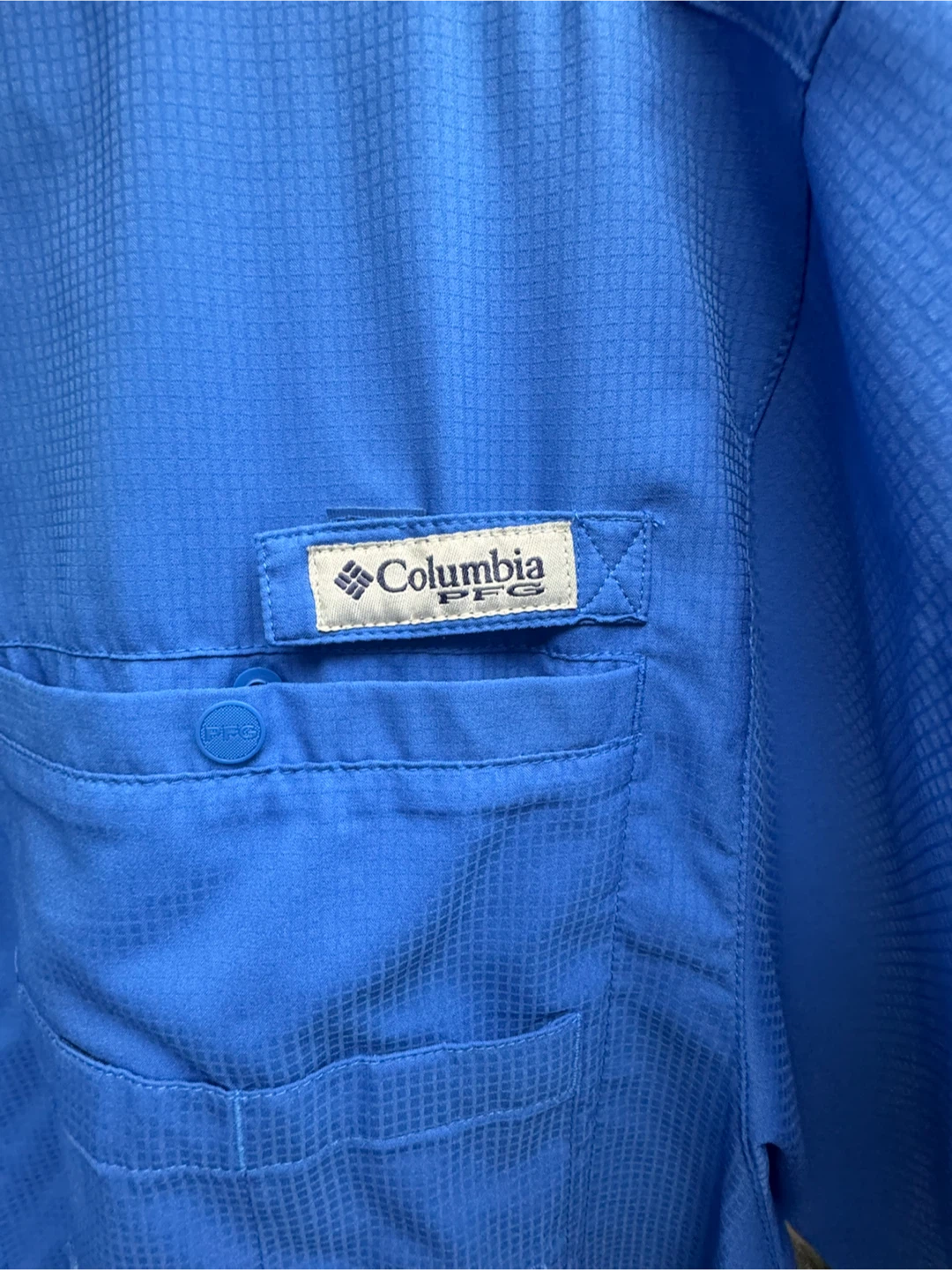 Columbia PFG Omni-Shade Blue Short Sleeve Shirt - photo 4