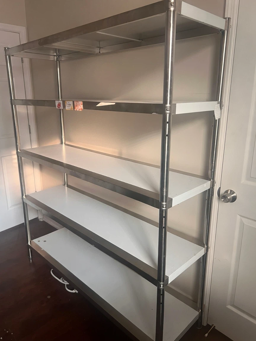 5-Tier Stainless Steel Wire Shelving Unit - photo 3