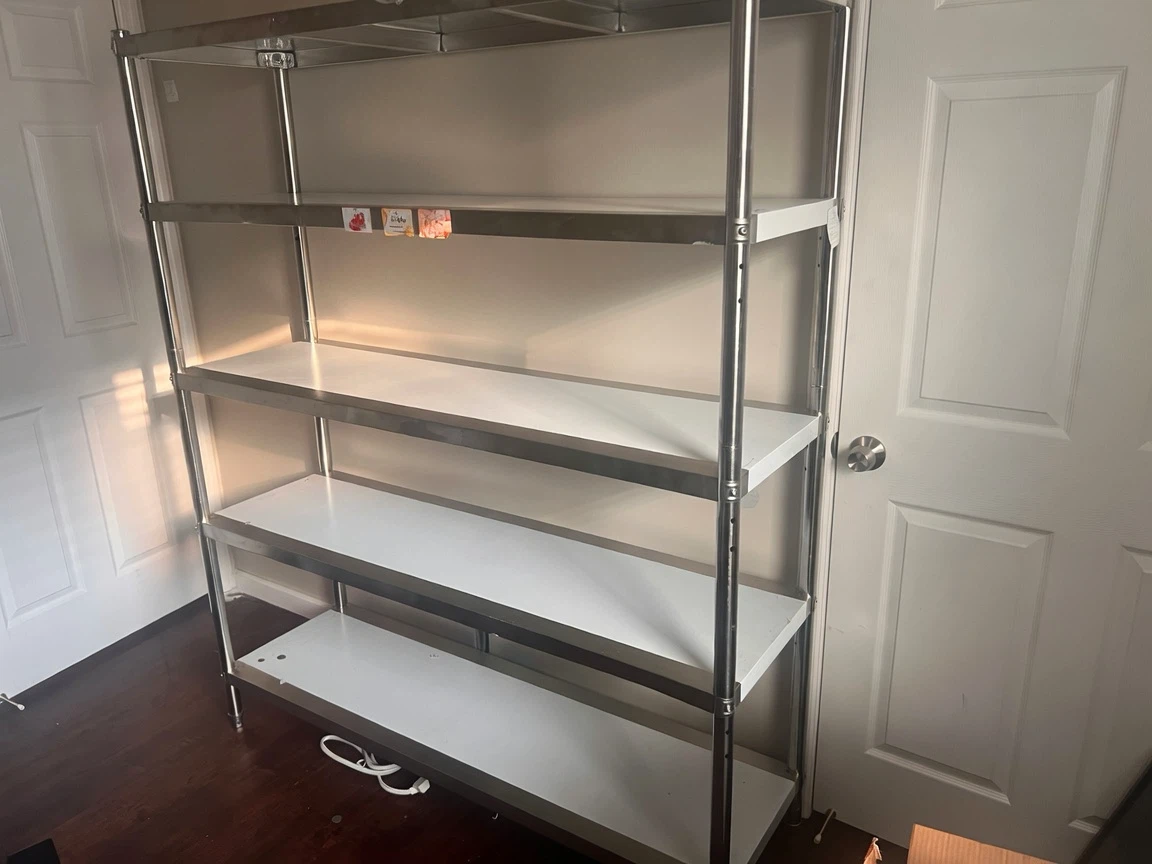 5-Tier Stainless Steel Wire Shelving Unit - photo 4