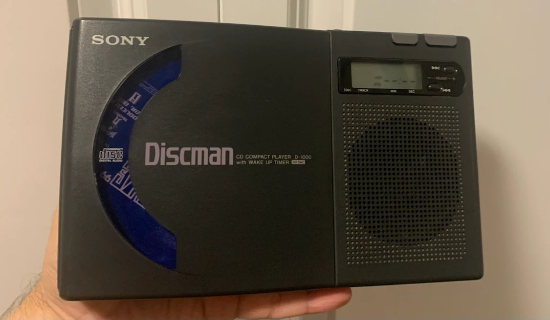 Sony Discman CD Compact Player D-1000 with Wake Up Timer