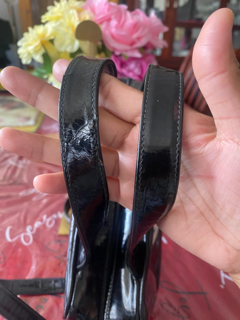 Black Patent Leather Gucci Handbag - photo 3