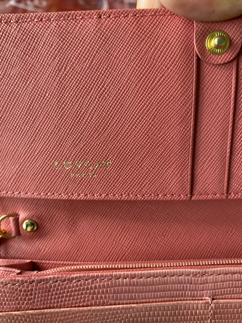 LOVCAT Pink Textured Wallet with Chain Strap - photo 5
