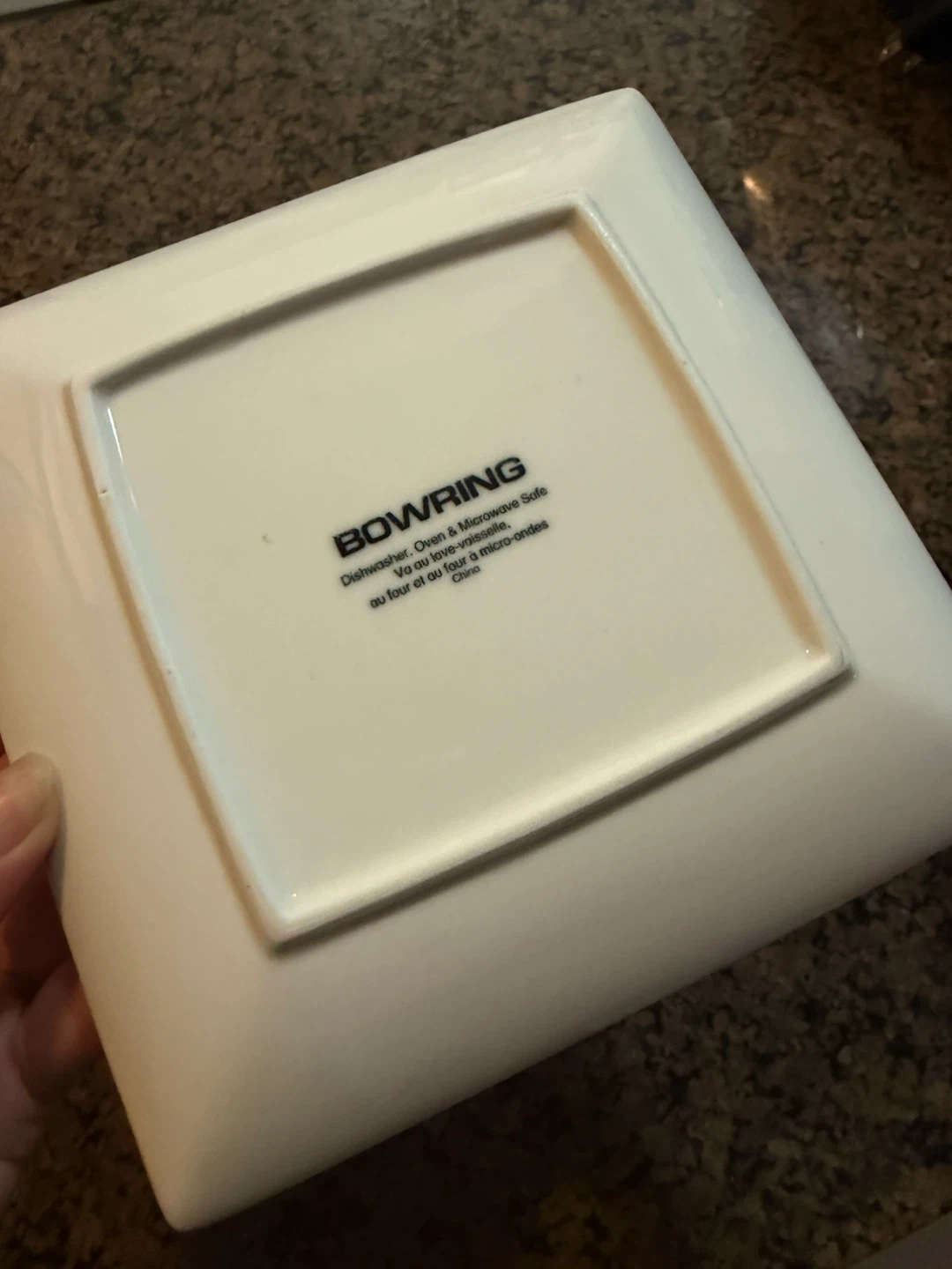 Bowring White Square Plates (Set of 7) - photo 2