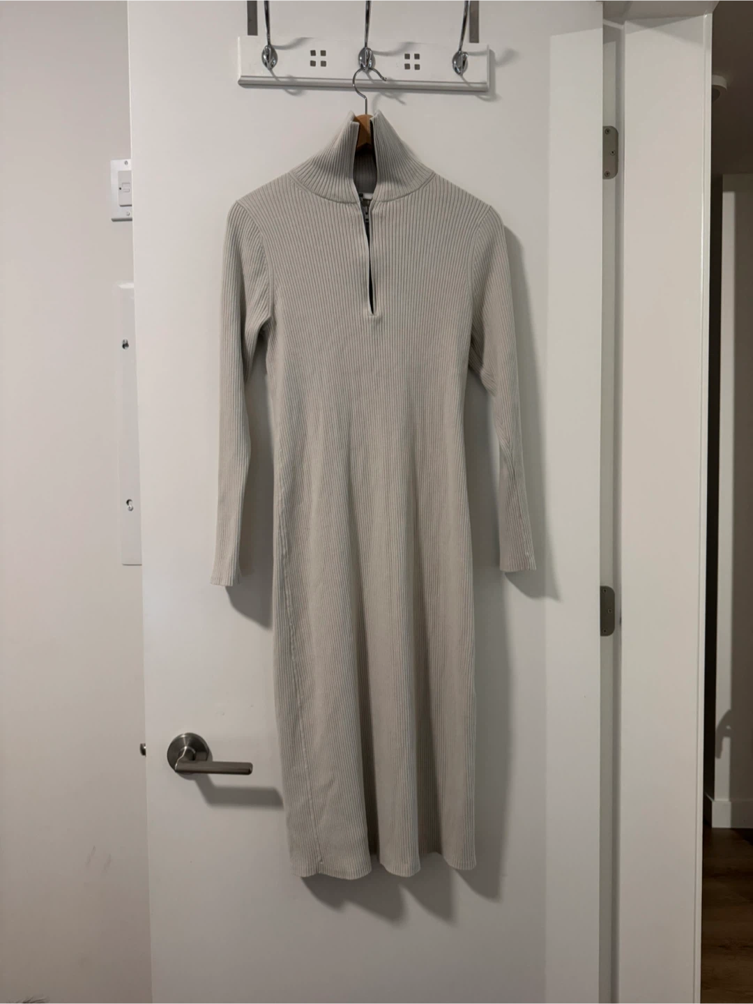 Uniqlo Ribbed Half-Zip Dress Size S