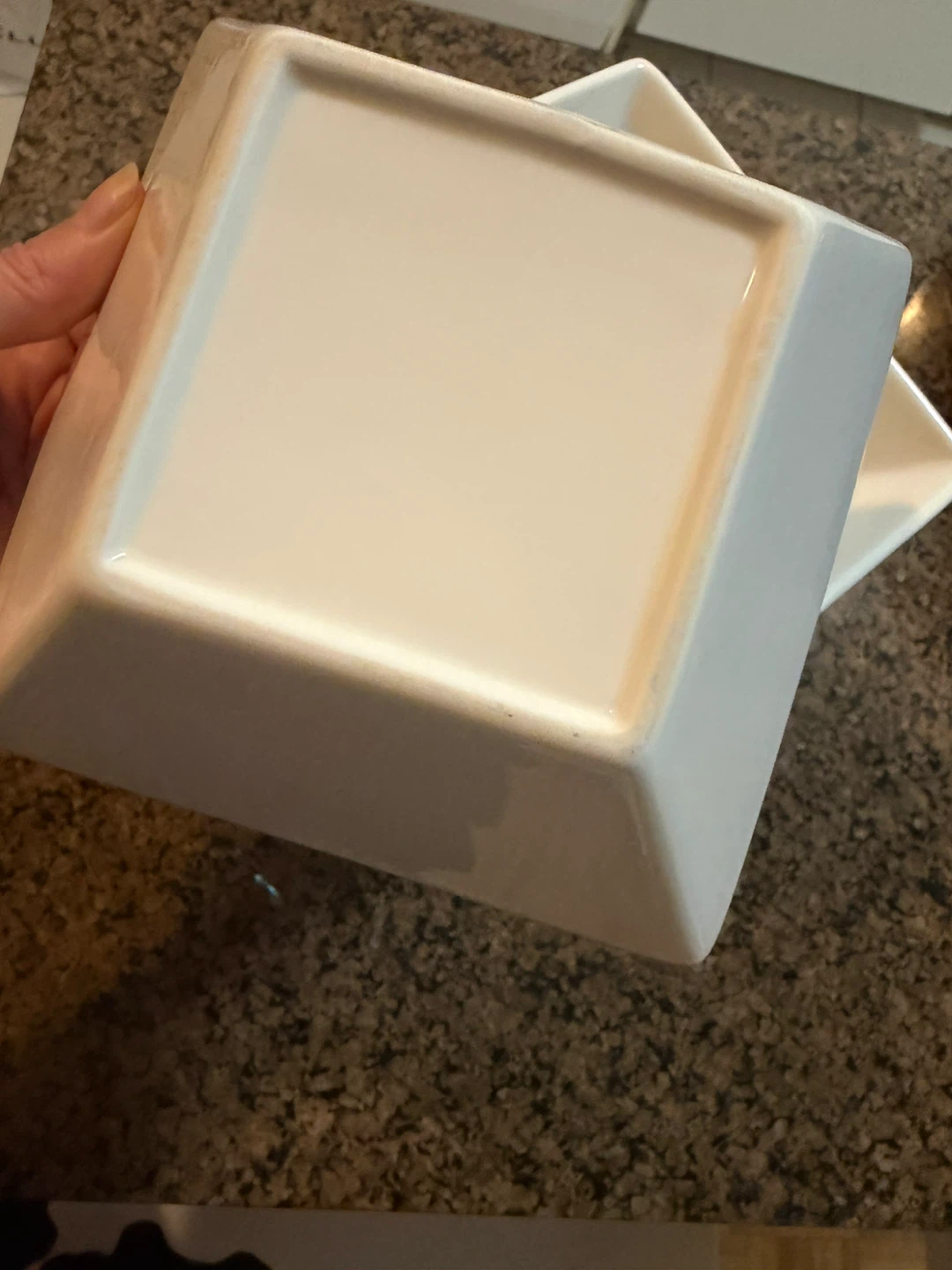 White Square Bowls Set (8) - photo 3