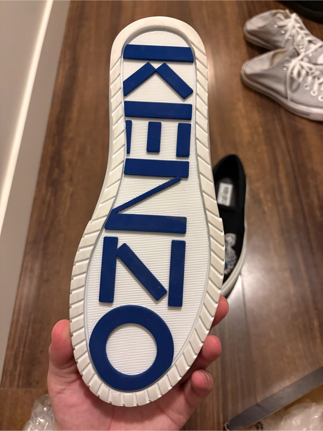 KENZO Paris Black Tiger Embroidered Slip-On Sneakers - photo 2