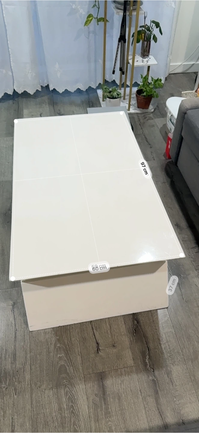 Modern White High Gloss Rotating Coffee Table - photo 4