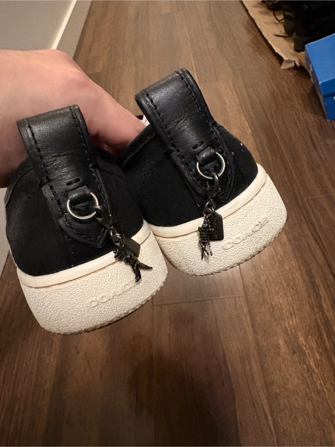Coach Black Slip-On Sneakers with Dinosaur Appliqué - photo 2