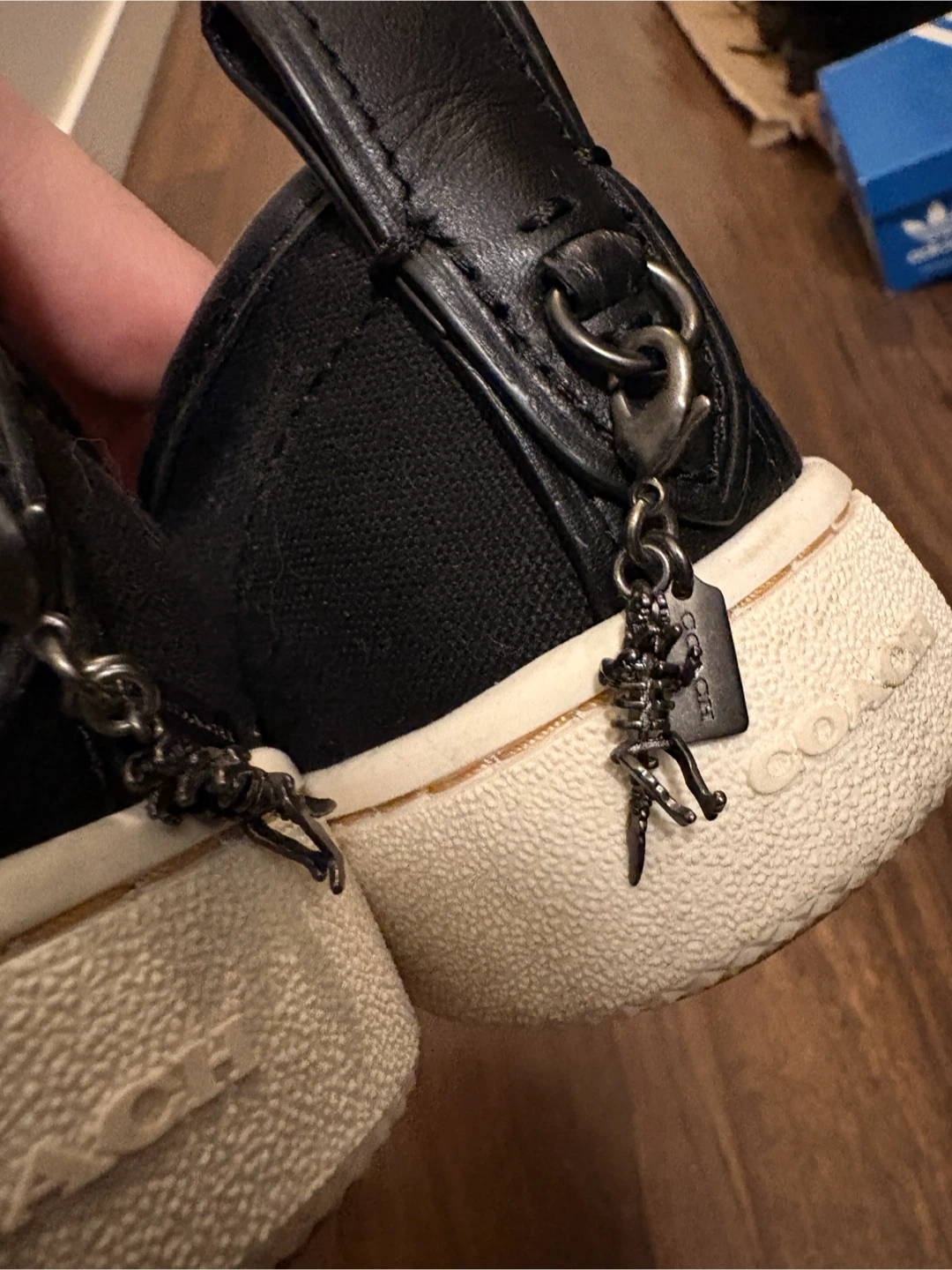 Coach Black Slip-On Sneakers with Dinosaur Appliqué - photo 3