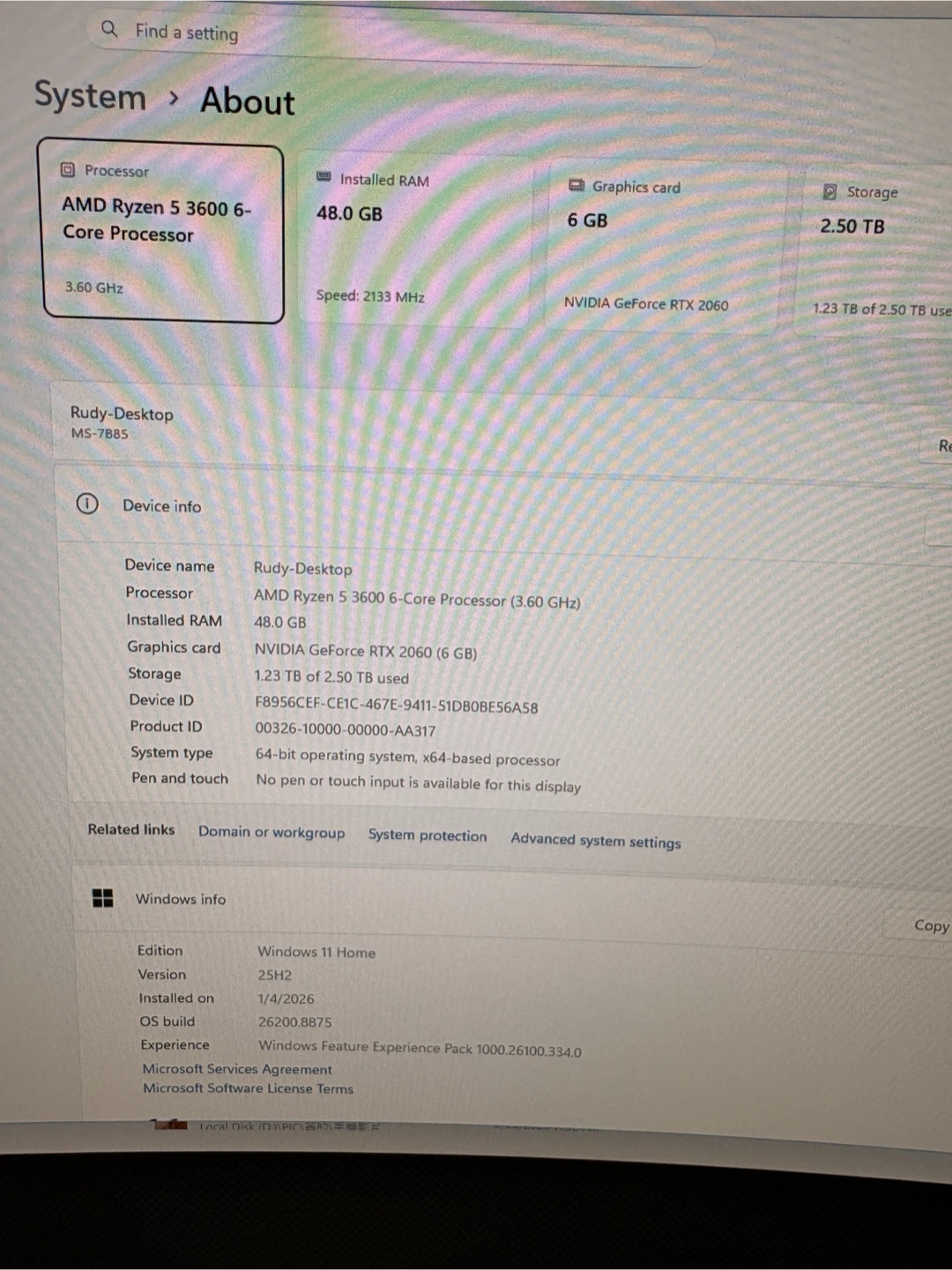 Custom Gaming PC - AMD Ryzen 5 3600, RTX 2060, 16gb RAM - photo 4