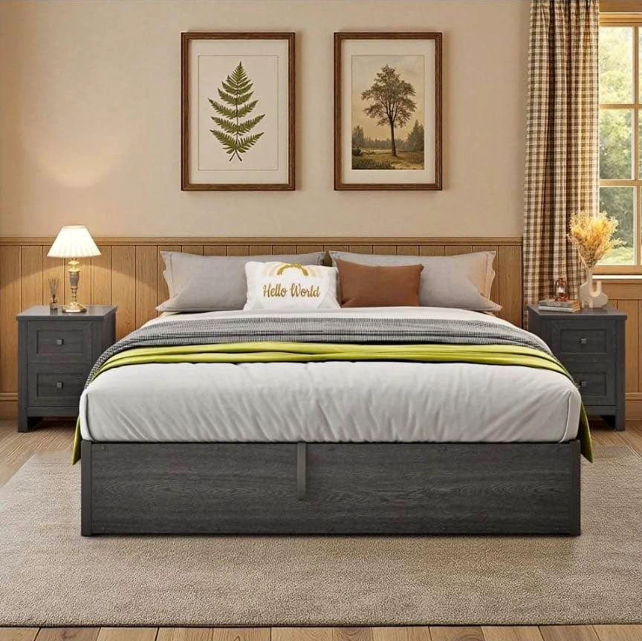 WADE LOGAN SHILA LIFT UP STORAGE FULL BEDFRAME BLACK